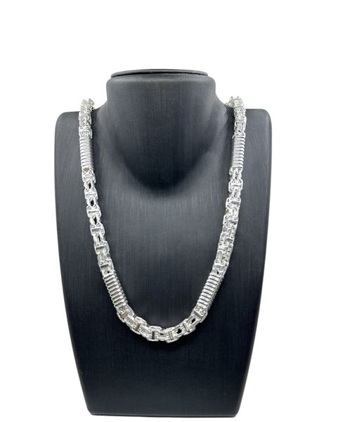 KÄFIGKETTE / MAGNUMKETTE MONTE CARLO KÖNIGSKETTE – 9MM BREIT SILBER925