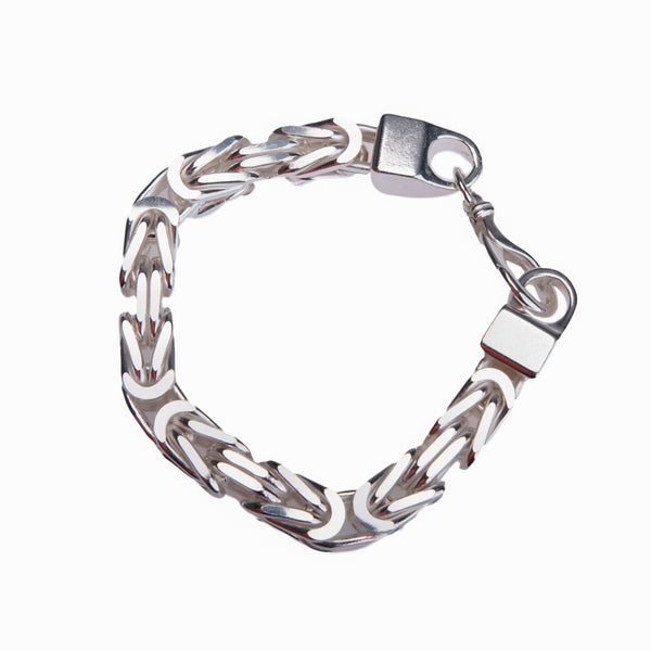 Königskette Armband 10 mm aus 925er Sterlingsilber