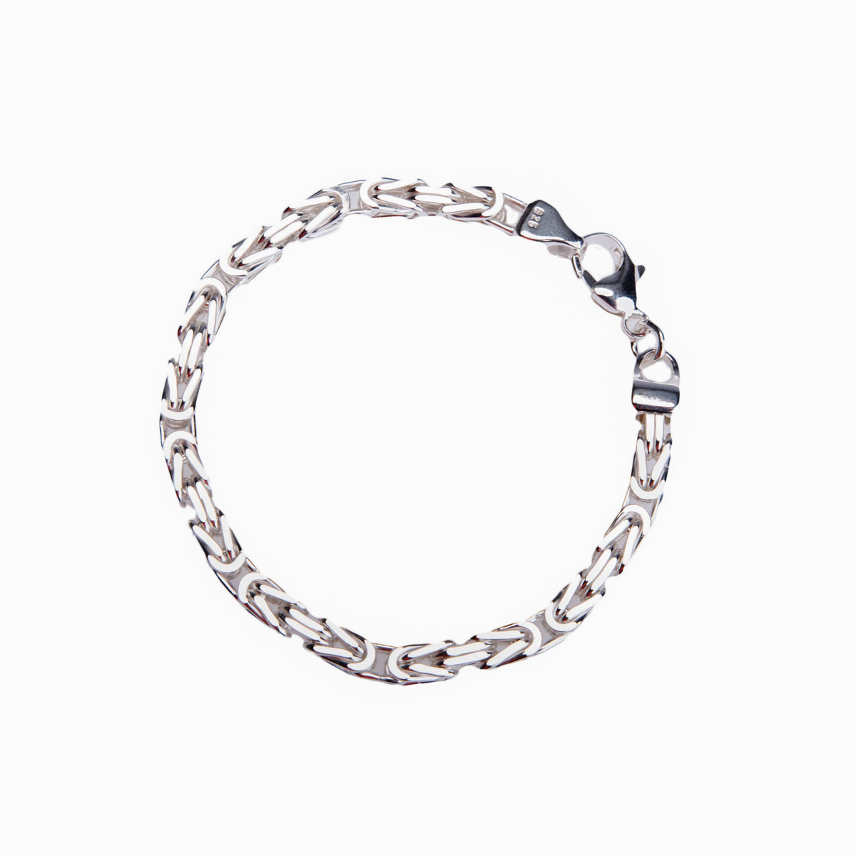 Königskette Armband 5 mm aus 925er Sterlingsilber