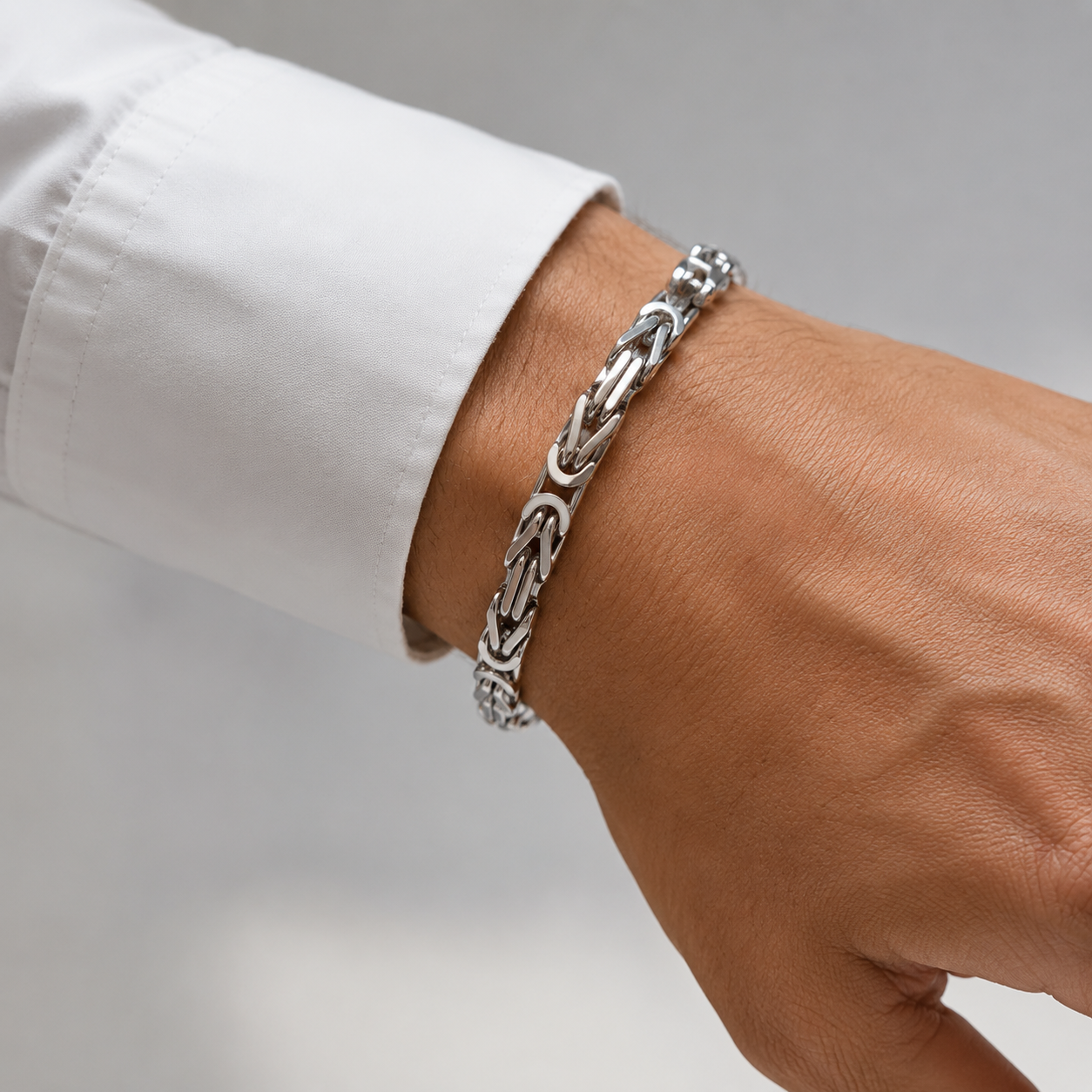 Königskette-Armband aus 925er Sterlingsilber