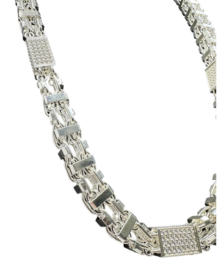 Käfigkette Iced Out 10 mm aus 925er Silber – Ansicht 4