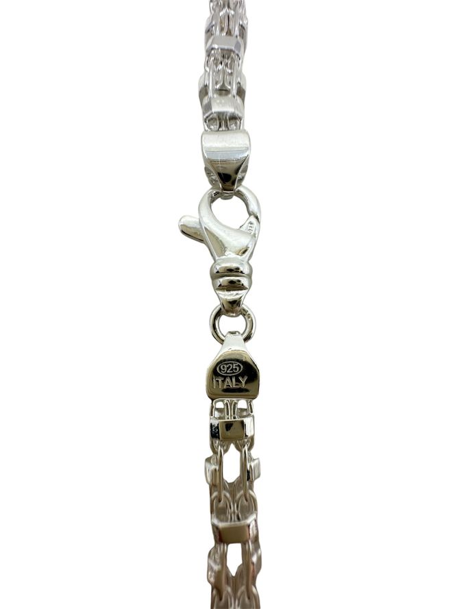 Käfigkette Iced-Out 5mm breit Massiv Silber 925 Mady in Italy (4)