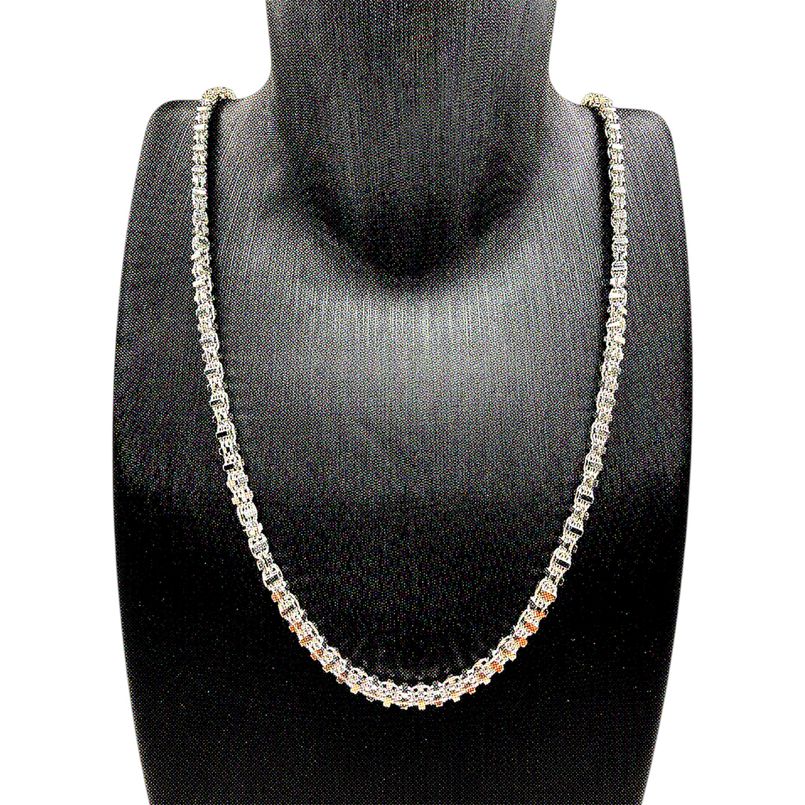 Käfigkette 925 Silber – 3.5 mm massive Herren Halskette