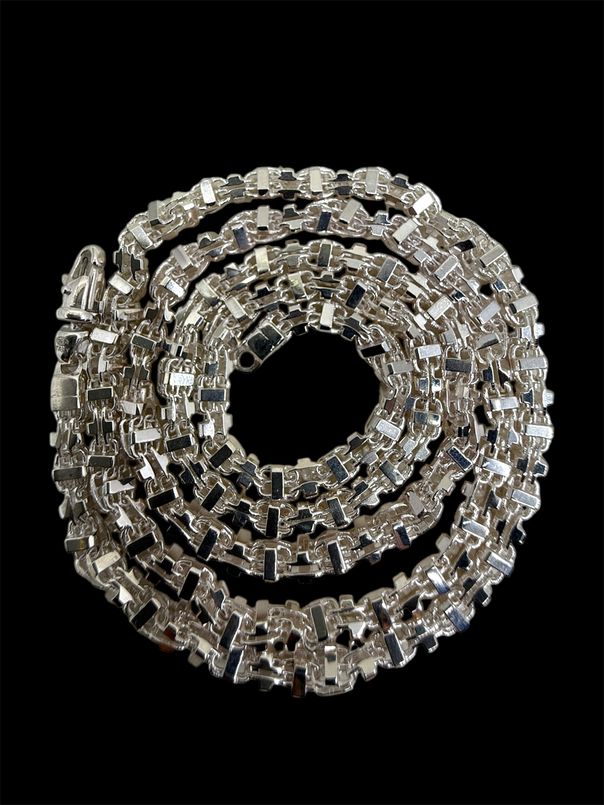 Käfigkette 925 Silber – 3.5 mm massive Herren Halskette
