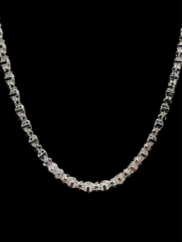 Käfigkette 925 Silber – 3.5 mm massive Herren Halskette