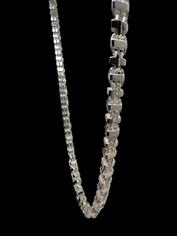 Käfigkette 925 Silber – 4.5 mm massive Herren Halskette Made in Italy