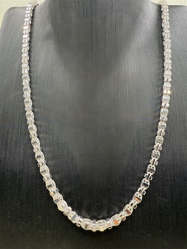 Käfigkette 925 Silber – 4.5 mm massive Herren Halskette Made in Italy