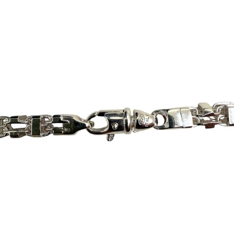 Käfigkette 925 Silber – 4.5 mm massive Herren Halskette Made in Italy