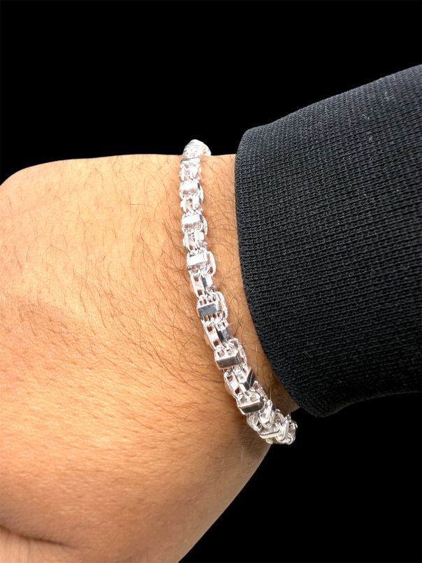 Käfigkette Armband 4,5 mm aus 925er Silber – Ansicht 2
