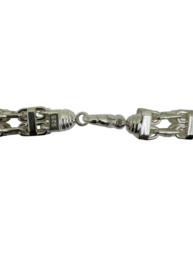 Käfigkette BLOCK 9mm breit in Silber 925 - Perfektes Accessoire für Ihren Look