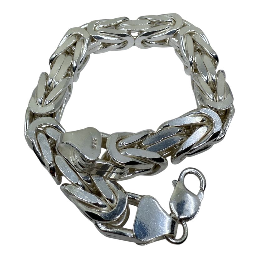 Königskette Armband 12mm aus 925 Sterling Silber