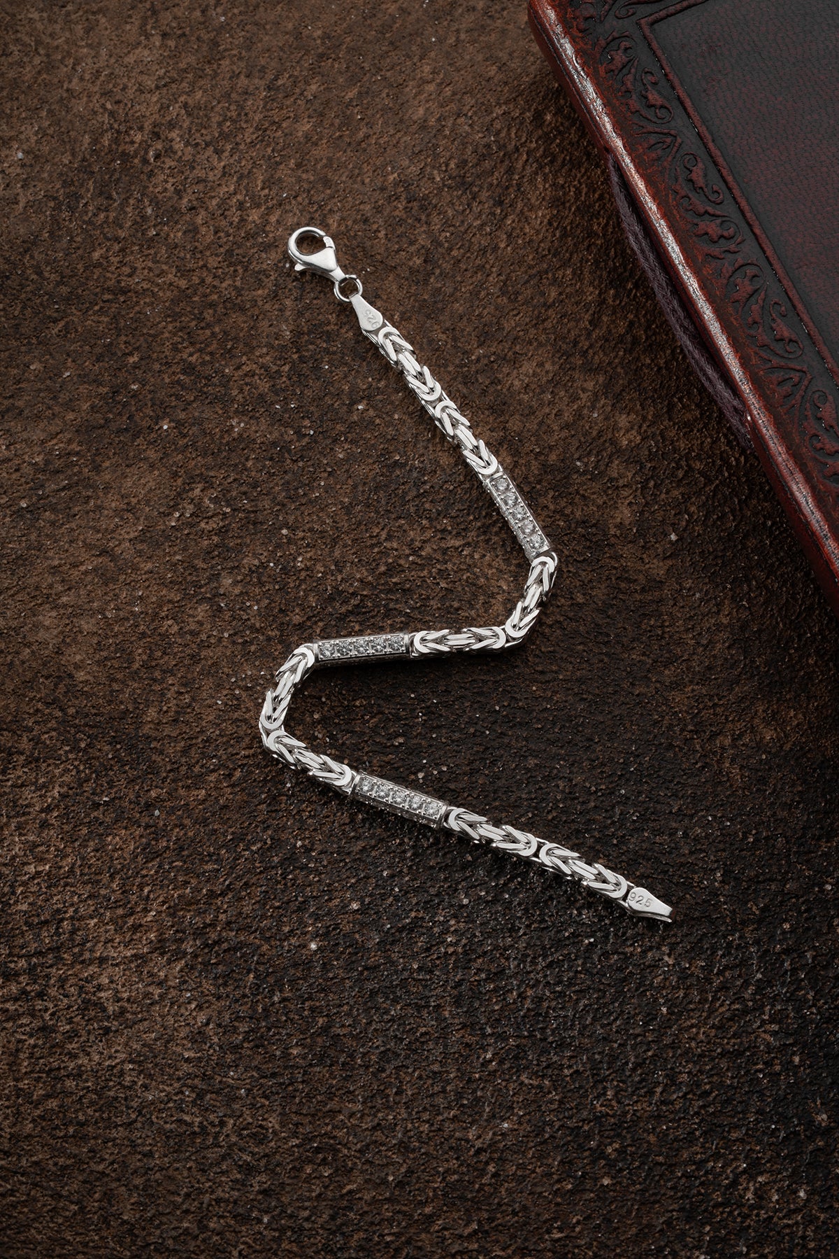 Königskette Armband Iced Out 5mm aus 925 Sterling Silber