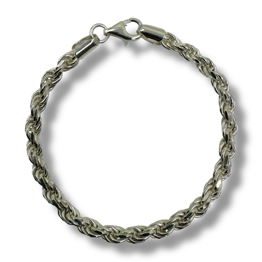 Kordelkette Armband 5mm - 925 Silber