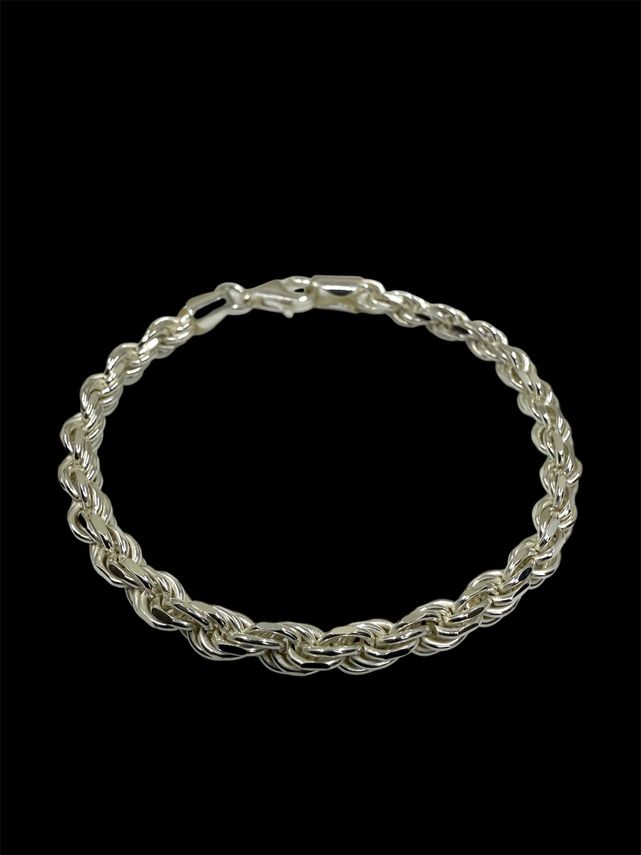 Kordelkette Armband 5mm - 925 Silber