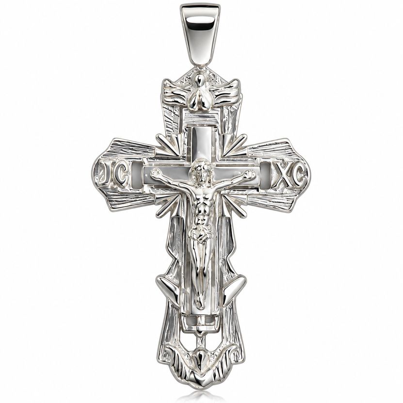 Kreuz Anhänger aus 925 Sterling Silber – Silberkreuz Halsketten Anhänger