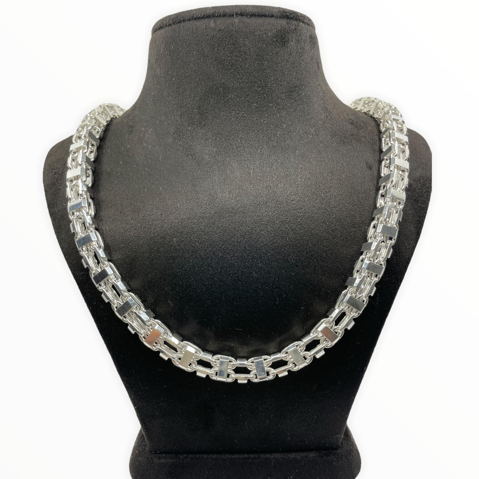 Käfigkette / Magnumkette Königskette – 8.5mm breit Silber925