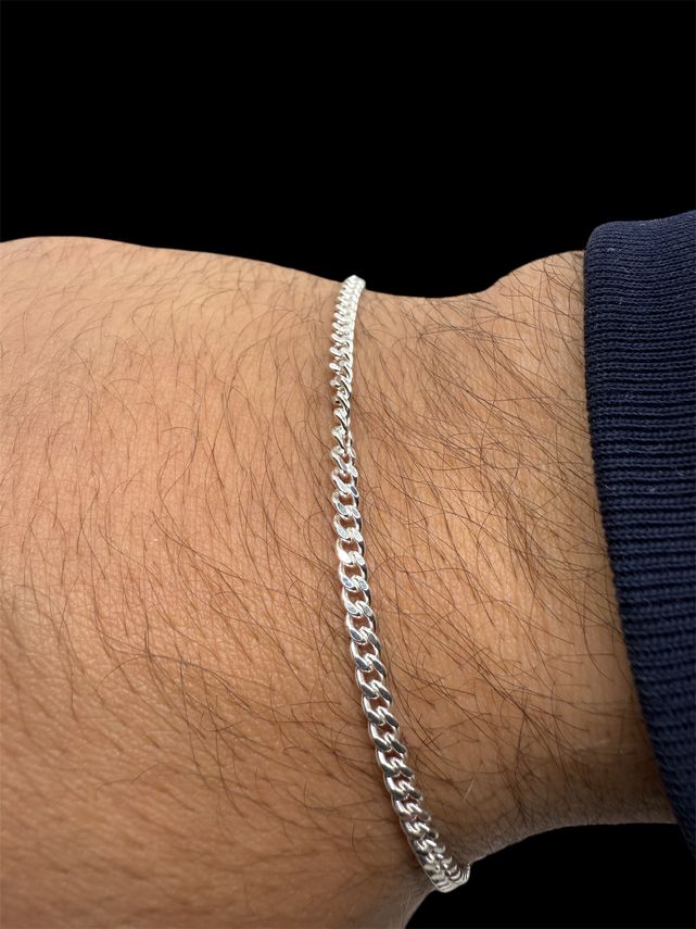 Panzerkette Armband Silber 925 – 2.8 mm massiv