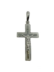 925 Silber Anhänger Kreuz Matt Glänzender