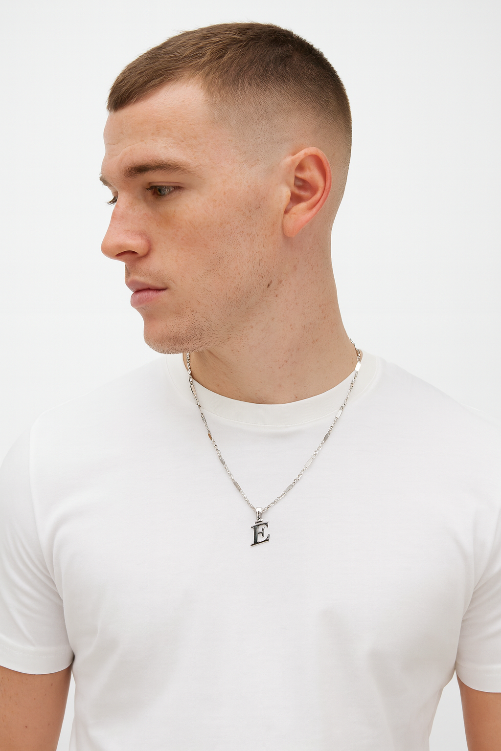 Plattenkette Set 4.5mm Mit Armband und Wunschbuchstabe