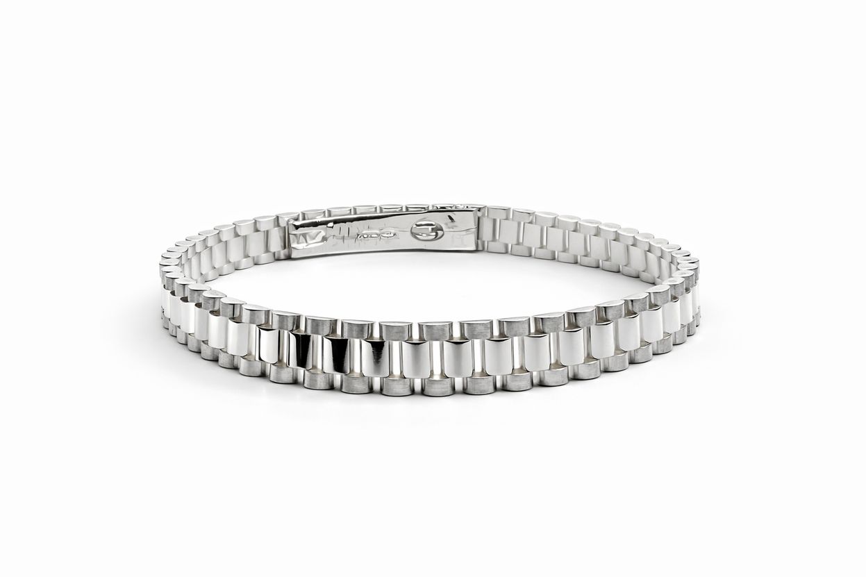 Silber Pro 8 mm breit 21 cm hochwertiger Schmuck