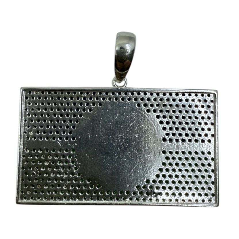 Roma Rad Wappenanhänger Romani Flaggenanhänger Silber 925