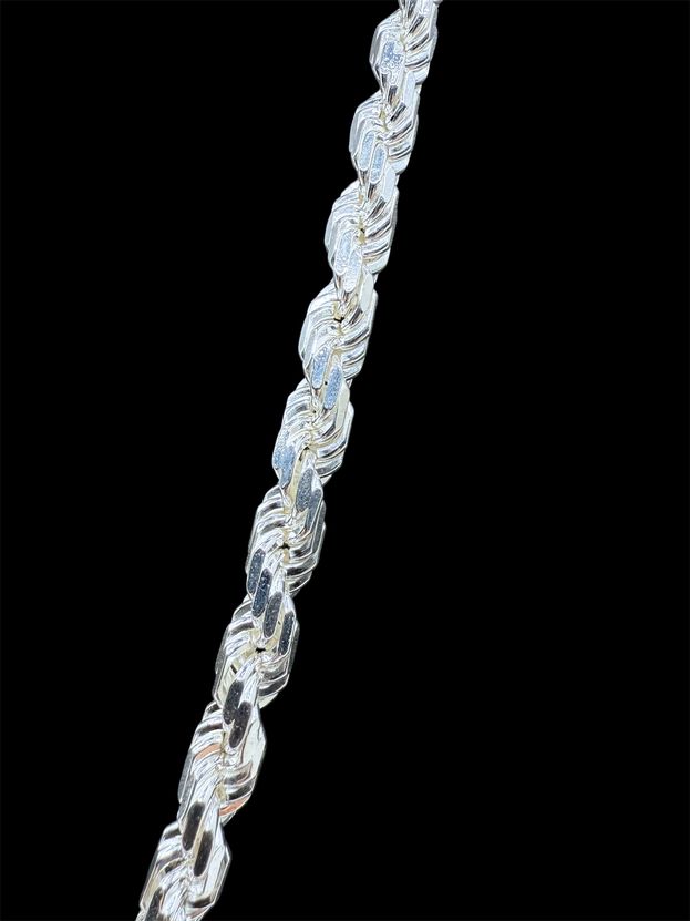 Rope Chain 7 mm – Massive Kordelkette aus 925 Sterling Silber