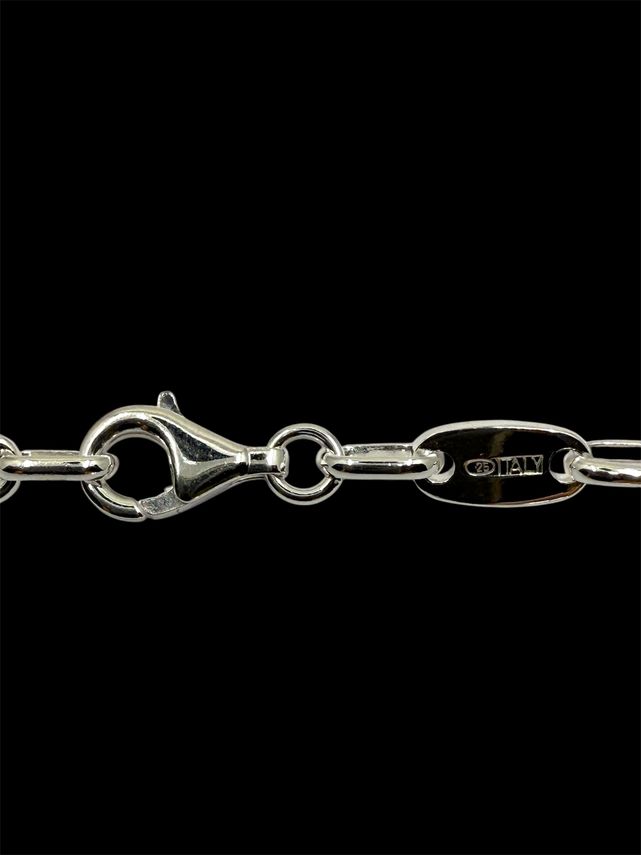 Set Plattenkette 4,5 mm mit Armband und Wunschbuchstabe – Ansicht 4