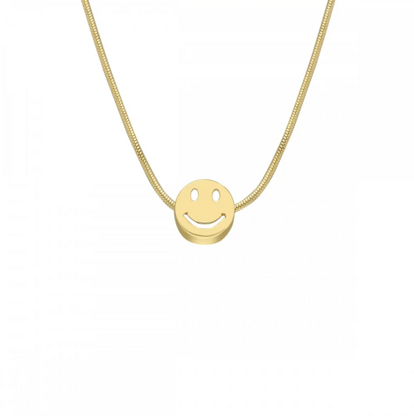 Smiley-Halskette aus 925er Silber