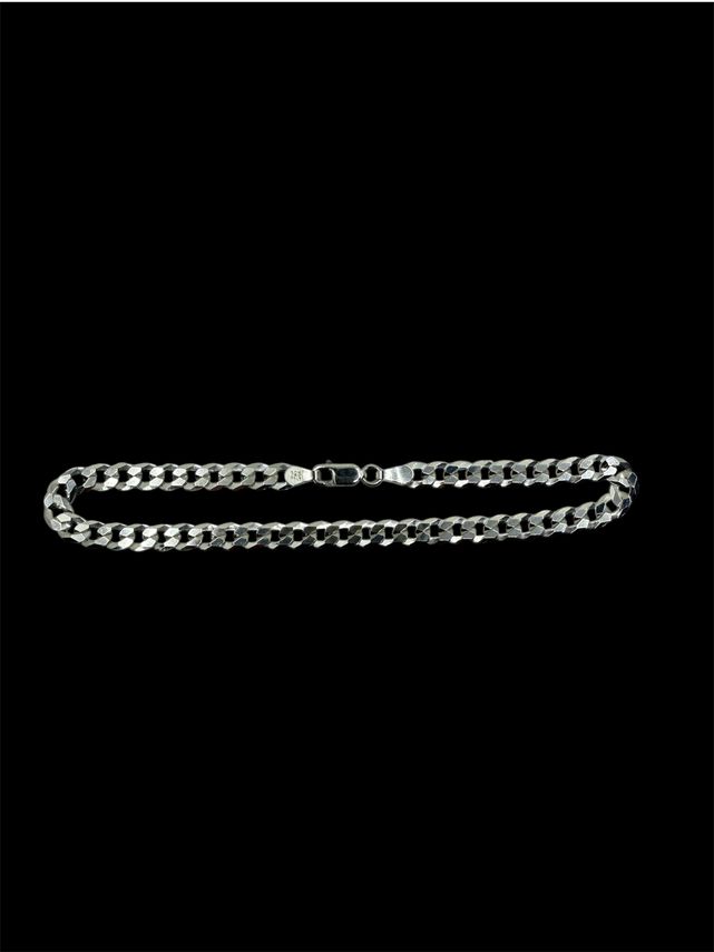 Set Miami Cuban Link Panzerkette + Armband Mit Löwe 4.8mm - Silber 925