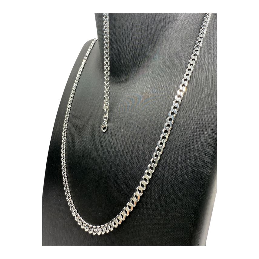 Set - Cuban Link PANZERKETTE 4:5mm - Halskette + Armband aus 925 Silber