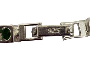 Tennis-Blatt-Kette aus 925er Silber – Ansicht 6