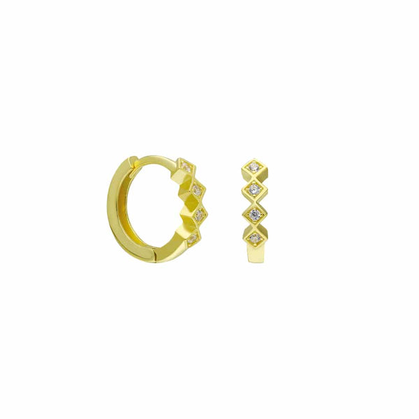 Zackstone Ohrringe aus 925er Silber