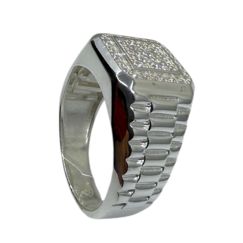 Iced Out Silberring Ares  - 925 Sterlingsilber mit  Zirkonia