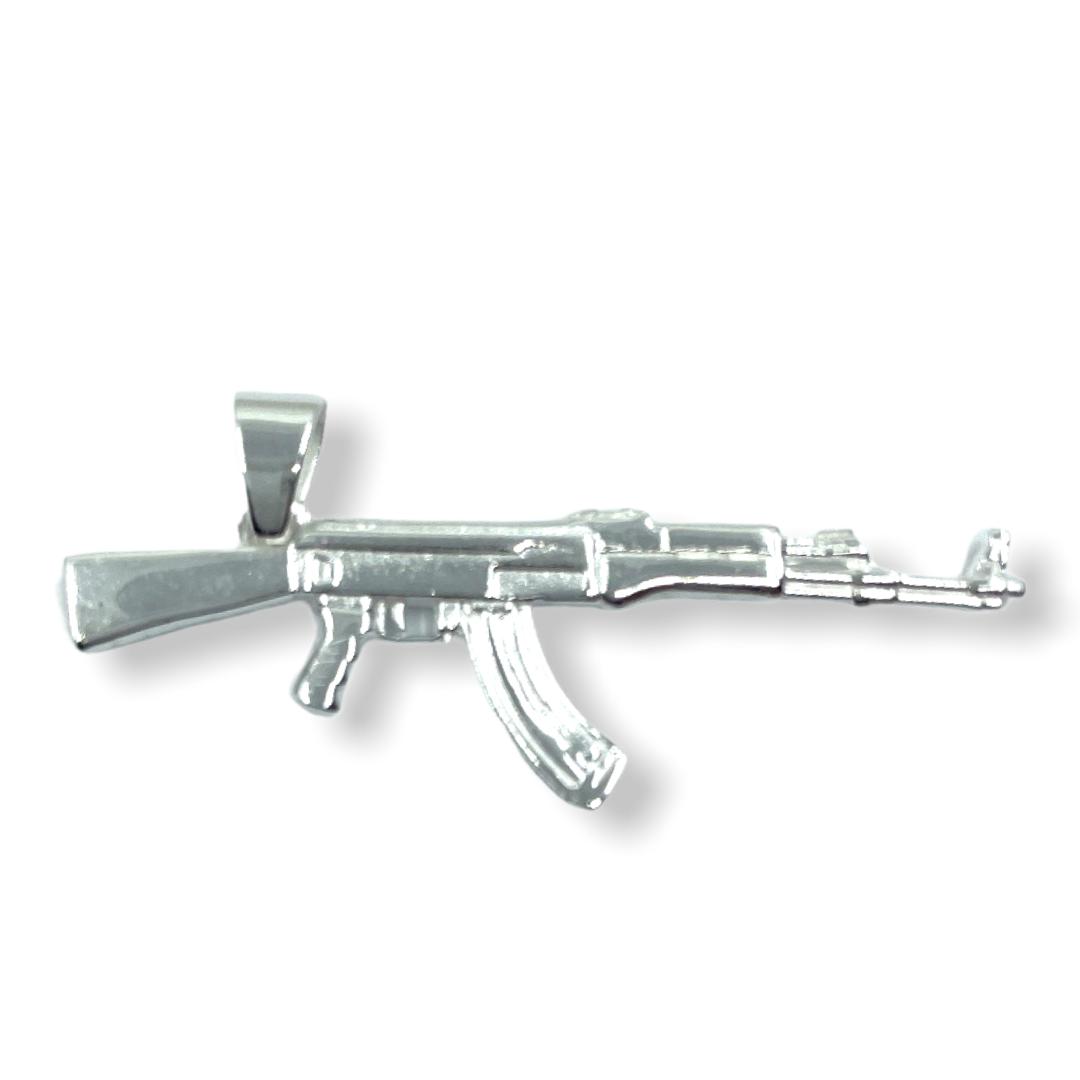AK-47-Anhänger aus 925er Silber – Ansicht 3