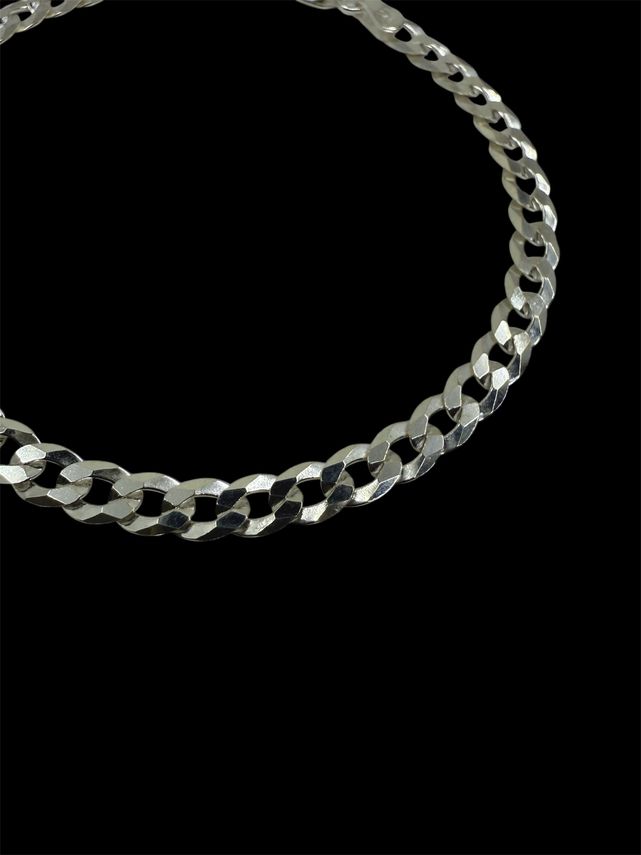 4.8mm Cuban Link Armband Panzerkette - 925 Silber