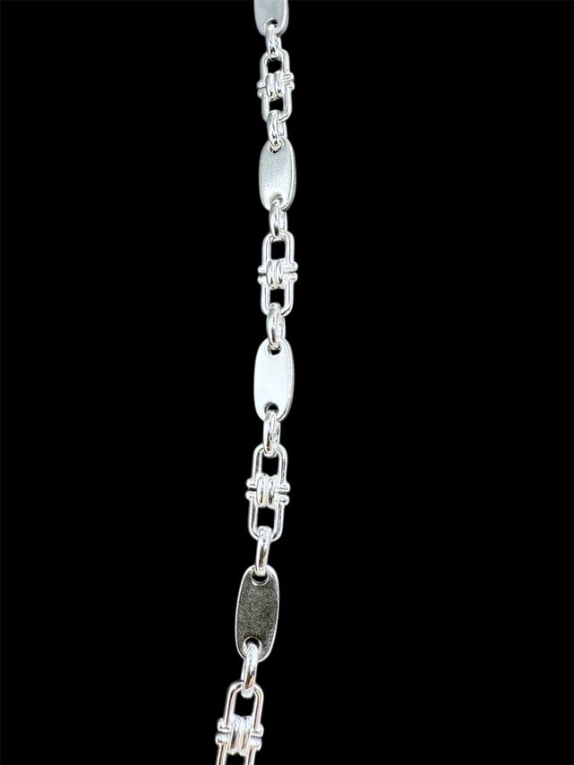 Plattenkette 5 mm aus 925er Silber – Ansicht 6