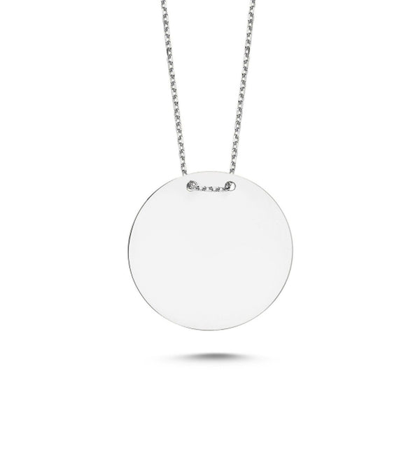 Plättchen-Halskette aus 925er Silber