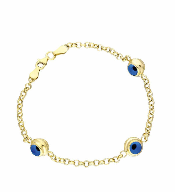 3er Nazar-Armband aus 925er Silber