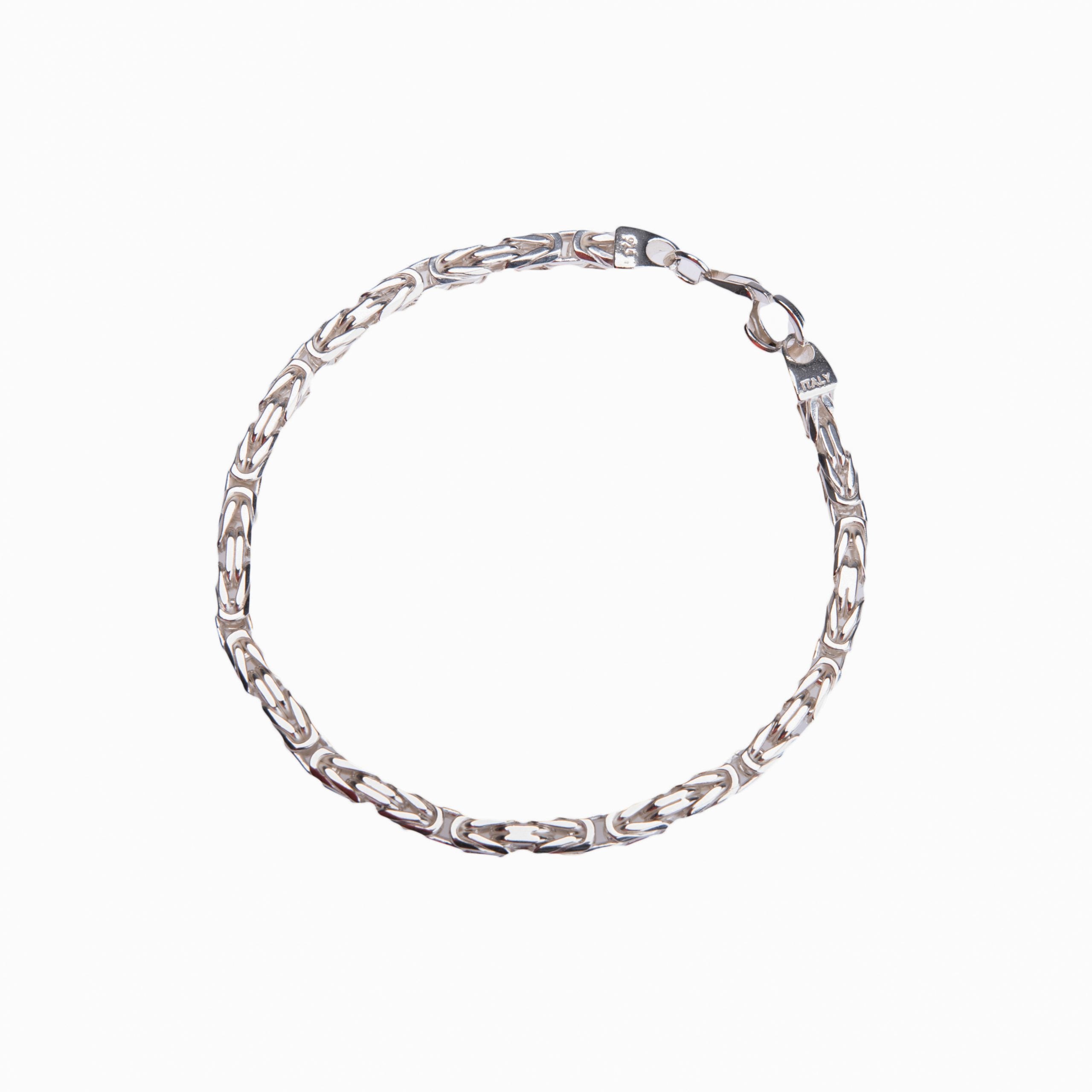 Armband Königsketten Armband 4mm 925 Sterling Silber ist eine sehr schönes Armband mit jedem Outfit zu tragen, gut gemacht und schweres Gewicht, die Königsketten Armband ist eine gutes Armband. Die massive 4mm Königsketten Armband