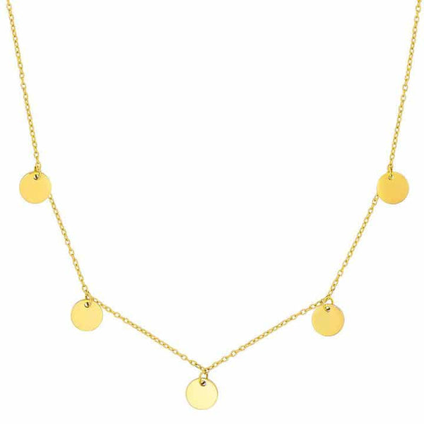 Multi-Coin-Kette aus 925er Silber, vergoldet