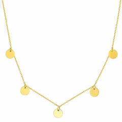 Elegante Multi Coin Kette aus 925er Silber, vergoldet, ideal für vielseitige Styling-Optionen.