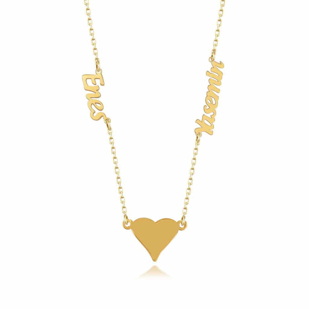 *Perfektes Geschenk:* Diese Namenskette mit zwei Wunschnamen und Herz ist das perfekte Geschenk für besondere Menschen in Ihrem Leben. Ob zum Geburtstag, Jahrestag, Valentinstag oder zu Weihnachten – mit dieser Namenskette zeigen Sie Ihre Zuneigung auf besondere Weise.