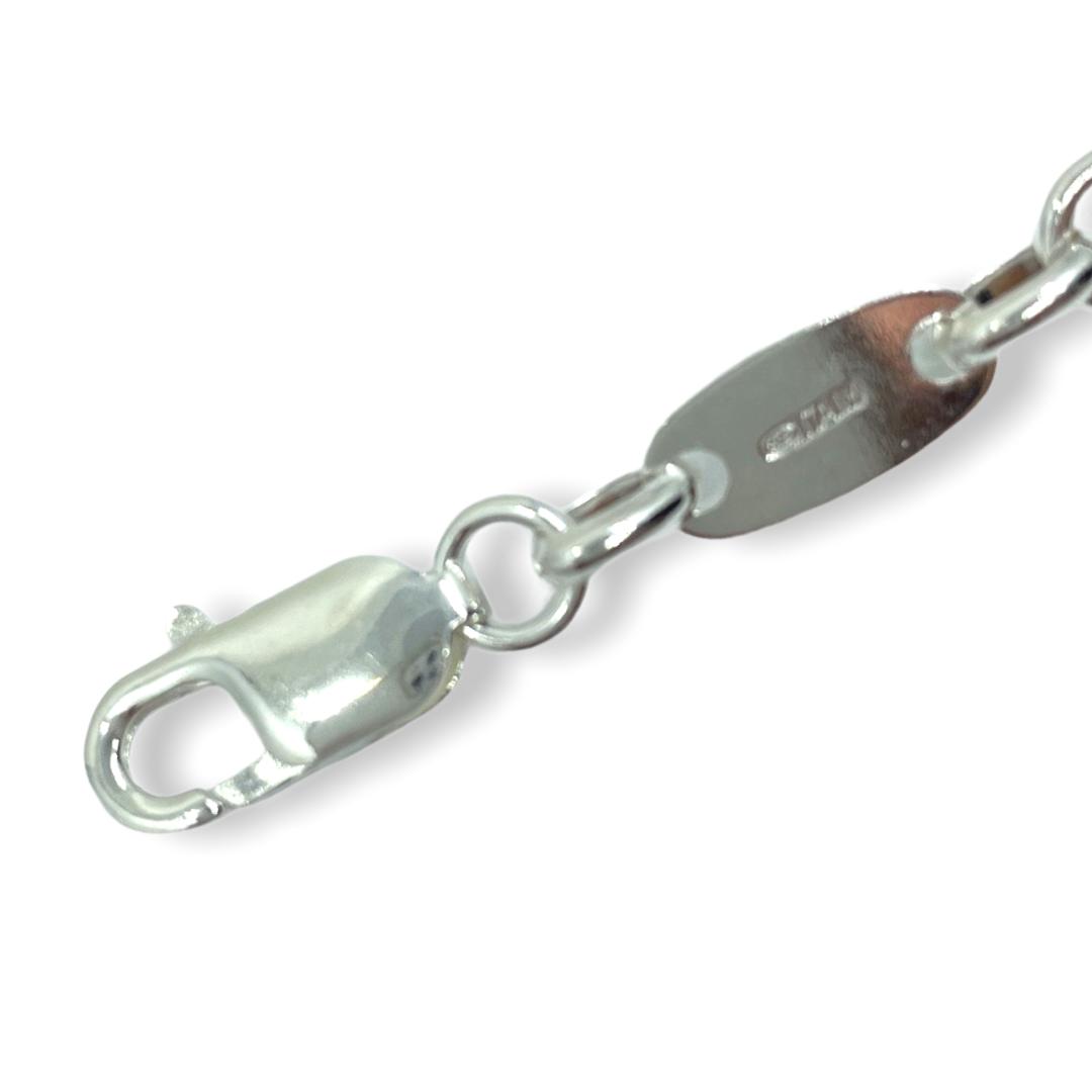 Plattenkette Armband 6,5 mm aus 925er Sterlingsilber – Ansicht 4